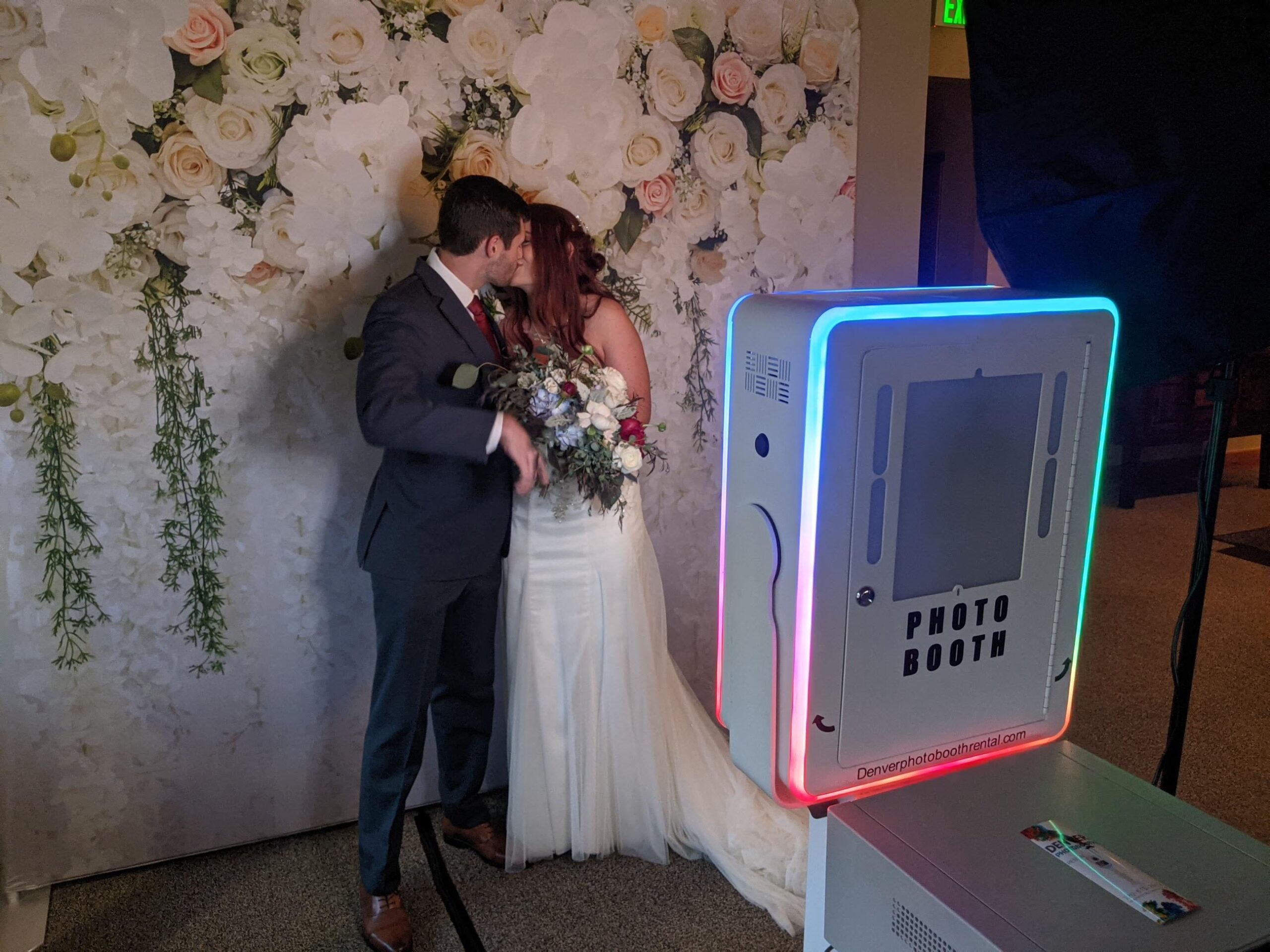 Wedding photo booth set up