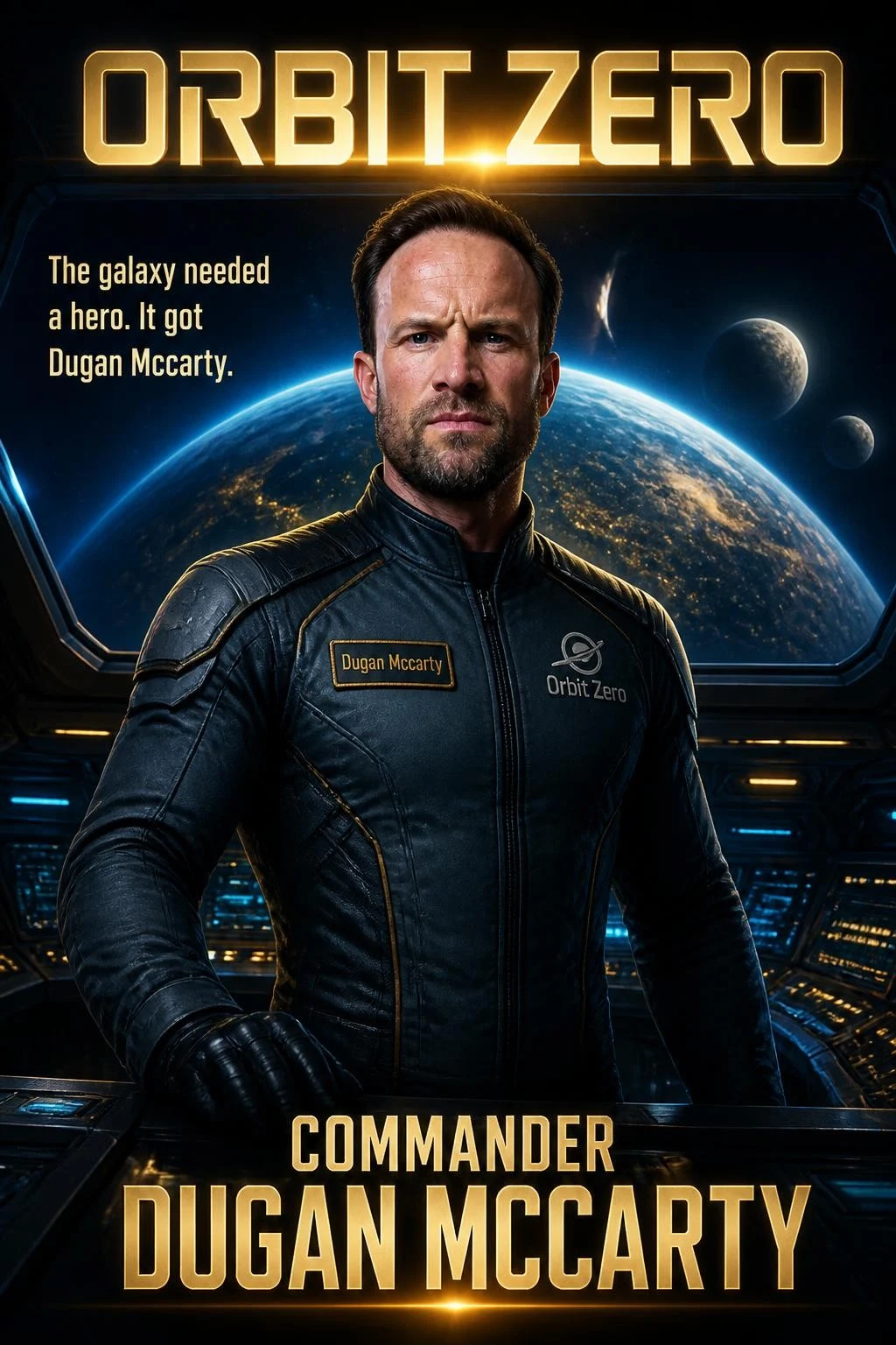 AI sci-fi movie poster made at a Denver photo booth